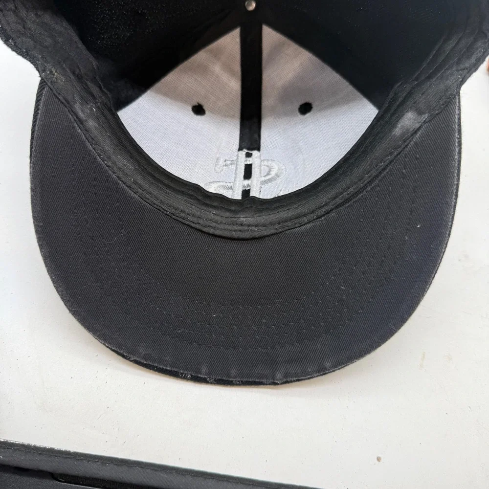 Black Dollar Sign Rhinestone Studded Baseball Cap Hat All Over Print Y2K Hip Hop